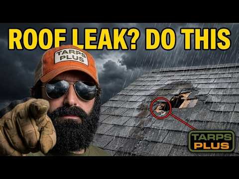 How to Tarp a Leaking Roof the Right Way | Tarps Plus Protection Guide