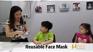 【开学必备】我们家 Ai-Yuin 药剂师与大家分享一下这款可重复使用的布口罩。这可不是一般的布口罩，中间一层可置放BFE99%的熔喷过滤层，舒适之余，也可达到防菌作用。还有一个重点是，耳环可调整。所有HTM 药剂行买得到 😉 #谢谢爱云孩子们友情客串 Sharing from our Ai-Yuin pharmacist on the washable & reusable Children face mask (3-ply). It is not an ordinary cloth type face mask, but one with refillable BFE99% filter. More importantly, the ear loop ring is adjustable, our children will be comfortable wearing it even for hours. For more information👇🏻 https://www.facebook.com/428436427227648/posts/385118801161912