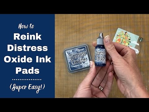 How to Reink Distress Oxide Ink Pad (Super Easy!)