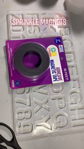 This took sooo long LOL 😂 #sprinkle #resin #magnet #HaventSeen #MakeItMagical #crystalspanglerart #alphabet #learning #fridgemagnet #fyp #abc #123