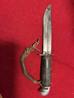 Vintage Western Boulder Colo Fixed Blade Knife   6" BLADE Pat.#196747 | eBay