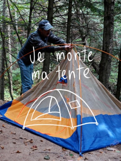 Première chose que je fais quand j'arrive en camping: monter ma tente. Un coup que ça c'est fait, je peux relaxer. #camping #tente
