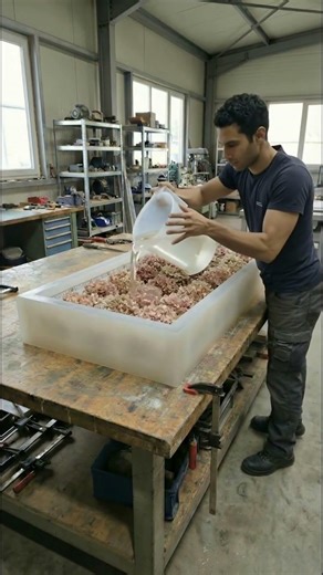 I Hid LED Lights Inside a Resin Table