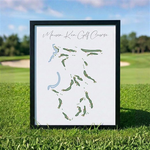 Mauna Kea Golf Course, Hawaii Map Print | Scorecard Layout, Golfer Gift for Him, Father’s Day Gift, Golfer Boyfriend Gift, Wall Art Decor - Etsy