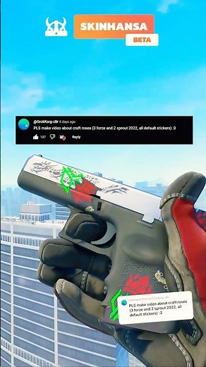 Budget-Friendly CS2 Rose Sticker Craft – Step-by-Step! 🌹 #cs2 #fyp #csskins #skins