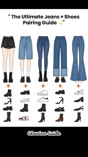 How to Choose the Perfect Shoes for Every Jeans Style 👖✨#JeansAndShoes #StyleTips #FashionGuide