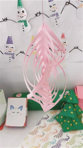 😍 Beautiful Paper Hanging Craft | Easy DIY Room Decor #Shorts