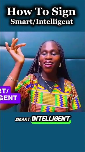 How to sign "Smart/Intelligent"