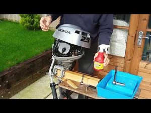 Honda 2.3 hp Outboard Engine Winterisation