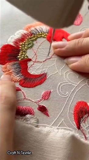 How to Make a Design with Thread ।#embroidery #embroiderylover #embroiderydesign #sewing #stitching