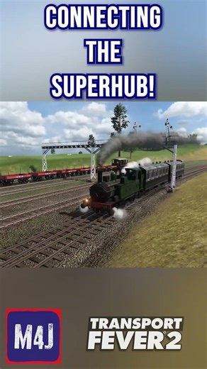 Connecting The Superhub! #shorts #transportfever2 #gaming