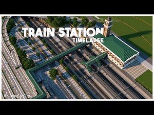Building A City #55 (S2) // Train Station // Minecraft Timelapse