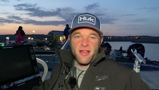 Ranger / Mercury Pro Shawn Grams is ready to go on Day 1 of the National Walleye Tour on Lake Francis Case. Take-off is in 45 minutes | National Walleye Tour