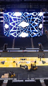 Setting the stage Sights & Sounds | NBA Cup Court | Los Angeles Lakers