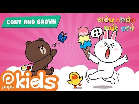 Hướng Dẫn Vẽ Cony & Brown - How To Draw Cony & Brown