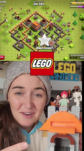 LEGO Clash of Clans Village Build: Recreating Popular Mobile Game in Lego