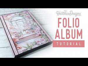 Folio Album Tutorial | Pink Flowers Crafting Printables Kit