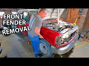 How To Remove Front Fenders Off A 1992 -1996 Ford Truck