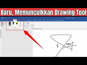 Cara Menampilkan Toolbar Drawing Tool di Word