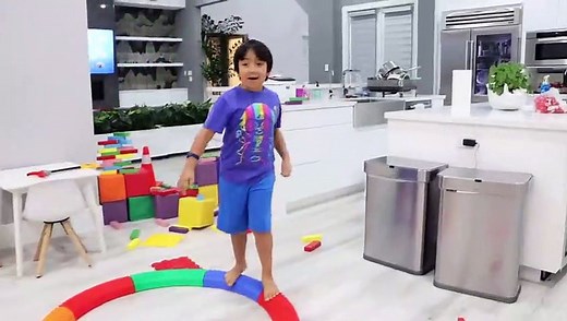 Ryan's Roblox Obby Challenge In Real Life with Giant Robot!