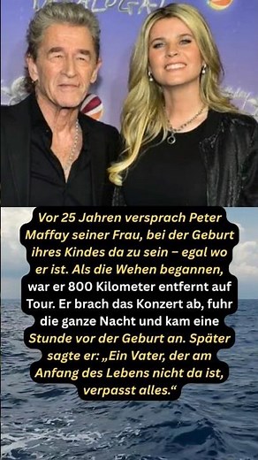 Peter Maffay: Ein Versprechen, Vatersein und eine Nachtfahrt. #PeterMaffay#Vaterliebe #hollywood