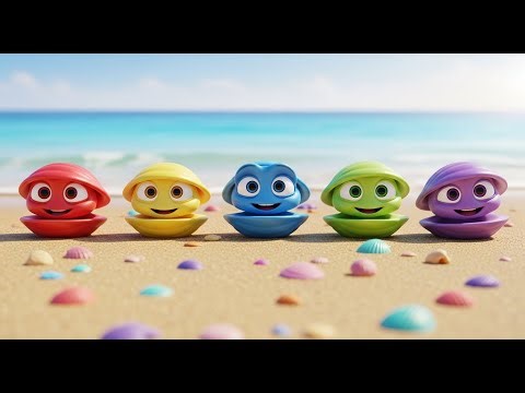 Five Little Clams Snap Snap Snap | Beach Fun & Counting Songs for Kids