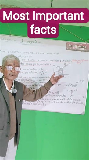 Simple Applications of Definite Integrals important facts ##by PC sir (important facts)💯💯🪄🪄