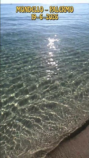 Mondello oggi 🌊 riflessi e mare cristallino