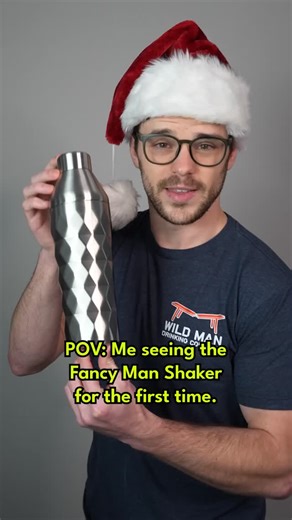 Wild Man Drinking Company on Instagram: "Get your Fancy Man Shaker at link in bio! A Perfect Gift this holiday season! The Fancy Man Shaker - Vacuum insulated to keep your hands warm and make colder drinks. Built-in measuring system & strainer. Easy twist-open lid. Make 3+ drinks at once. Gift-ready packaging. Eye-catching design. #discover #viral #drinks #gifts #giftideas #giftsforhim #cocktails #party"