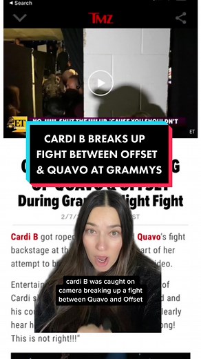 Cardi B Intervenes in Quavo and Offset Fight at Grammys