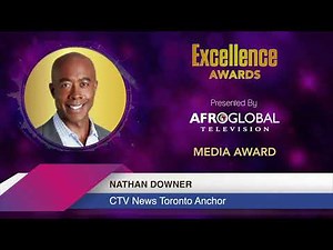 Nathan Downer Honoured at the Afroglobal Excellence Awards