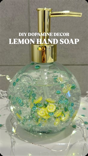 Pia on Instagram: "DIY Lemon Hand Soap 🍋 When life gives you lemons... make the cutest hand soap! 🧼💛 This DIY adds the perfect pop of colour to your kitchen or bathroom and makes hand washing so satisfying. All you need for this zesty dopamine decor: • Clear soap dispenser 🫧 • Clear gel hand soap (thick texture works best!) 🍯 • Mini lemon & lime slices 🍋🟢 You can find all 🔗 in my bio. Save this for some fresh DIY home inspo! 📌 #handmadesoap #diyhandsoap #lemondecor #dopaminedecor #kitch