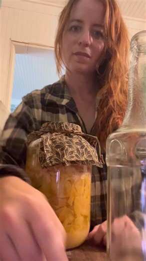 It’s incredible how many things you can reuse or how many things aren’t actually doomed for the garbage bin. We made apple butter about a month ago and collected all the skins and cores into a Jar. We like to buy the one gallon jars of pickles sometimes because we reuse those jars for staple pantry storage. We try to reuse a lot of our packaged bottle items if we can and it’s always fun when one of the bottles has a neck size that works with a cork🥰 After I sieved all the peelings from the liqu