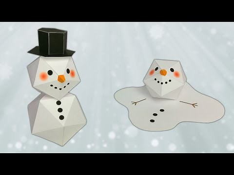 DIY : Bonhomme de Neige en Papier !