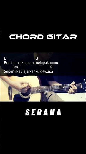 Chord Gitar Serana #chordgitar #belajarakustik #chordgitarmudah