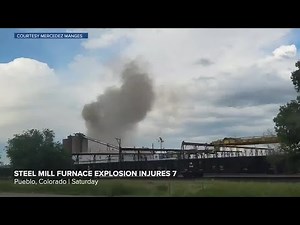 RAW: Colorado steel mill furnace explosion injures 7