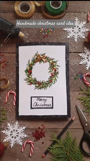 how to make card for christmas||Glowing Fairy Light Christmas Greeting card #diy#handmadecardsideas