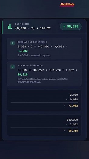 Suma y resta con números decimales