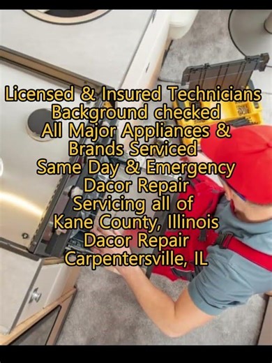 Dacor Repair Carpentersville, IL 630 425 0827
