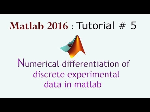 Numerical differentiation of discrete experimental data in matlab