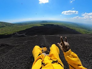 GoPro on Instagram: "Part-time salesman, part-time world traveller, full-time #GoProMillionDollarChallenge awarded creator. 28-year-old, @pierces_passport flew from Colorado to Nicaragua with one very specific shot in mind: “volcano boarding.” • Why Nicaragua? #CerroNegro in the Cordillera de los Maribios mountain range is one of the only places in the world where visitors can experience the thrill of sledding down an active volcano. That's why. • Click the link in our bio to learn more about Pi