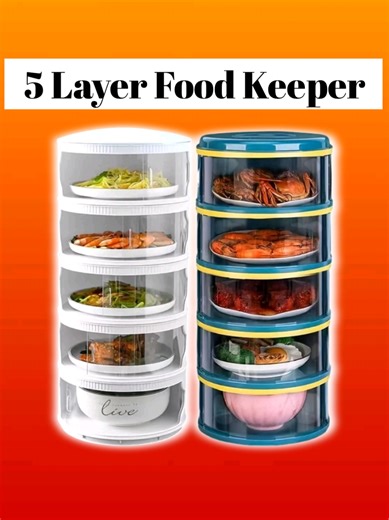 5 Layer Food Keeper for Organized Kitchen Storage