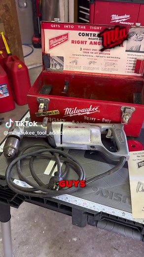 Explore the Vintage Milwaukee Right Angle Drill from 1968