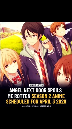 Angel Next Door Season 2 Official Release Date! 😭🔥 #shorts #anime
