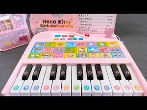 10 Minutes Satisfying with Unboxing Hello Kitty Piano Notebook - Happy 50th Anniversary Hello Kitty