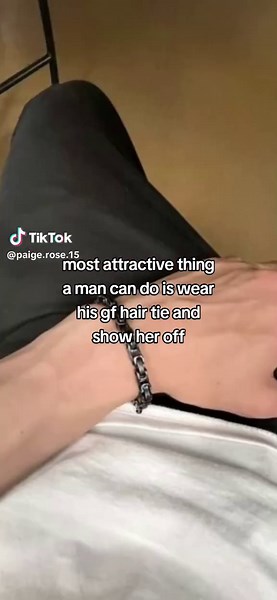 Showing Off Your Girlfriend's Hair Tie