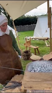 2.8K views · 50 reactions | Beeston 800 event. It’s 1225. Feel the heat of the forge, as Veronica fabricates tools to help build Beeston castle! | Beeston Castle | Facebook