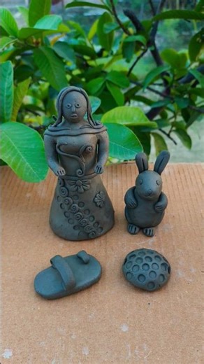 diy clay doll, #miniature #creativeclayideas #art #kitchenset #clay #clayart #diy #homecraft