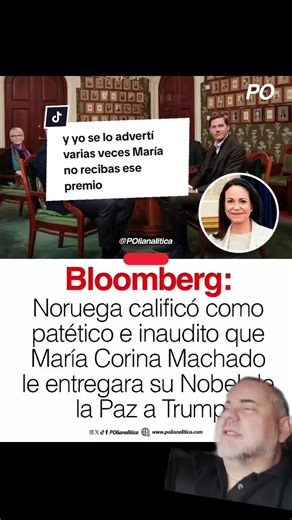 Premio Nobel de la Paz: Advertencia a María