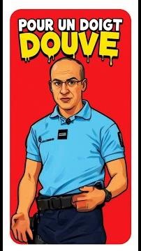 Un policier verbalise le geste du doigt levé en supermarché, provoquant la confusion et l'hilarité g